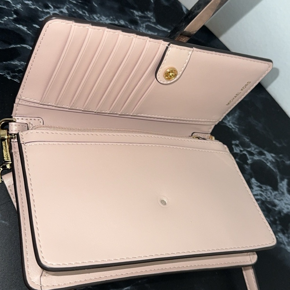 MICHAEL KORS  Bag JS Charm Small Phone Crossbody Ballet Pink NEW -Minor Defect - Picture 6 of 6